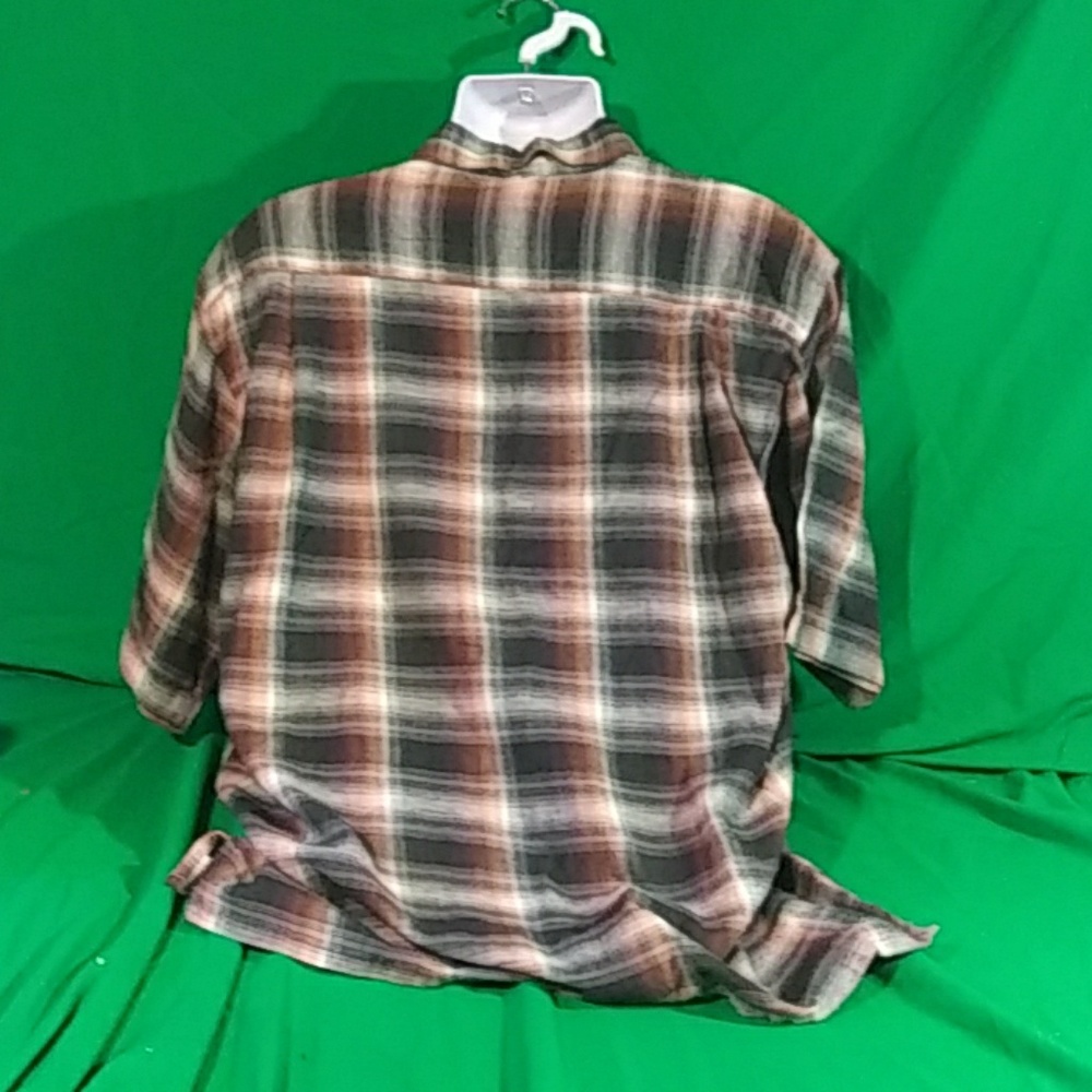Code Zero Vintage Plaid Button Down Short Sleeve - image 2